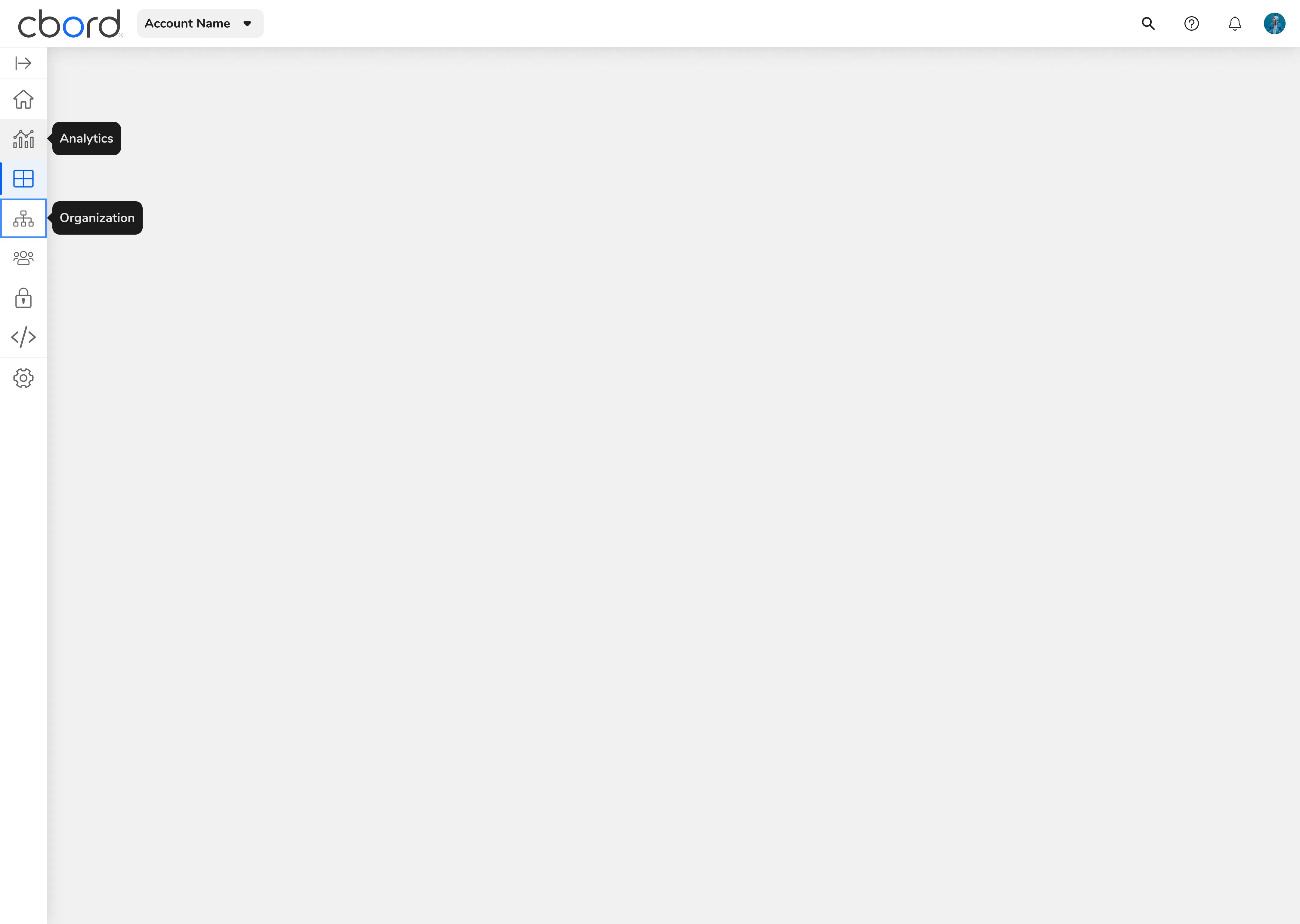Side Nav Collapsed